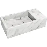 Balmani Mood lave-mains 36 x 18 cm Marbre Carrara