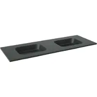 Balmani Tablo Arcato double vasque granite aiguisé 150 x 55 cm