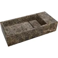 Balmani Mood lave-mains 45 x 20 cm Marbre Dark Emperador