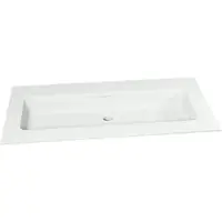 Storke Mata vasque simple Solid Surface mat 100 x 46 cm