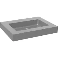 Storke Scuro High vasque simple quartz mat 65 x 52 cm