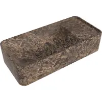 Balmani Fara lave-mains 42 x 22 cm Marbre Dark Emperador