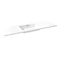 Storke Diva vasque simple marbre composite brillant 145 x 52 cm