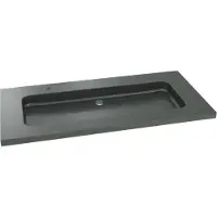 Balmani Napoli lavabo simple pour 2 trous de robinet granite aiguisé 120 x 55 cm