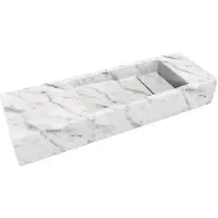 Balmani Mood lave-mains 65 x 20 cm Marbre Carrara