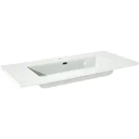 Storke Diva vasque simple marbre composite brillant 100 x 46 cm