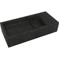 Balmani Mood lave-mains 45 x 20 cm granite aiguisé