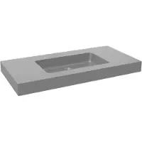 Storke Scuro High vasque simple quartz mat 105 x 52 cm