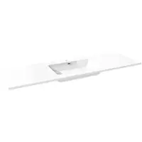 Storke Diva vasque simple marbre composite brillant 155 x 52 cm