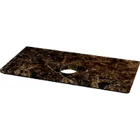 Balmani Facetta tablette simple Marbre Dark Emperador 42 x 21 cm