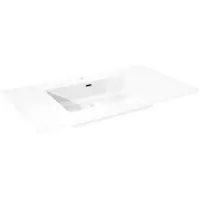 Storke Diva vasque simple marbre composite brillant 95 x 52 cm