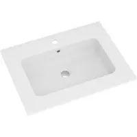 Linie Vano vasque simple marbre composite mat 60 x 46 cm