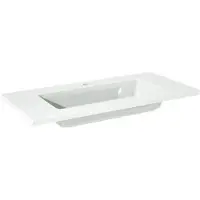 Storke Diva vasque simple marbre composite brillant 80 x 40 cm