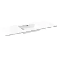 Storke Diva vasque simple marbre composite brillant 135 x 52 cm
