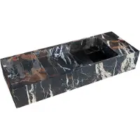 Balmani Mood lave-mains 55 x 20 cm marbre Portoro Gold