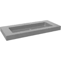 Storke Scuro High vasque simple quartz mat 120 x 52 cm