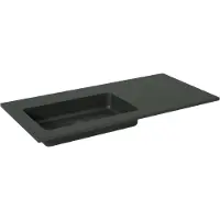 Storke Scuro vasque asymétrique gauche quartz mat 100 x 46 cm