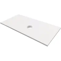 Balmani Facetta tablette simple Mat Wit Solid Surface 42 x 21 cm
