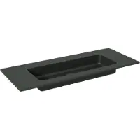 Storke Scuro vasque simple quartz mat 100 x 40 cm