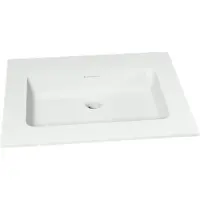 Storke Mata vasque simple solid surface mat 65 x 52 cm