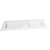 Storke Mata double vasque solid surface mat 150 x 52 cm