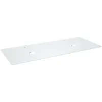 Balmani Facetta tablette double Solid Surface mat 135 x 55 cm