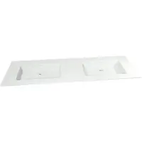 Storke Mata double vasque Solid Surface mat 170 x 52 cm