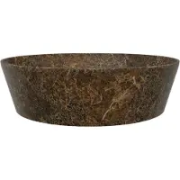 Balmani Still vasque à poser marbre Dark Emperador rond Ø 38 cm