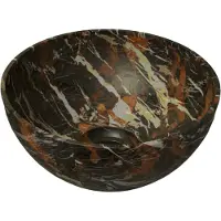 Balmani Bari XS vasque à poser marbre Portoro Gold rond Ø 22 cm