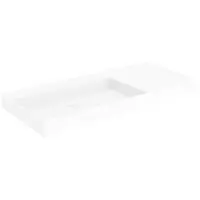 Storke jura vasque asymétrique gauche Solid Surface mat 100 x 46 cm