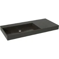 Storke jura vasque asymétrique gauche quartz mat 100 x 46 cm