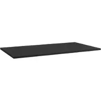 Storke Panton tablette simple mdf enduit de poudre noir mat 100 x 52 cm