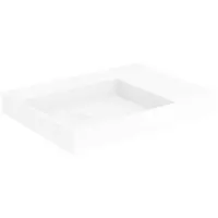 Storke jura vasque asymétrique gauche Solid Surface mat 60 x 46 cm