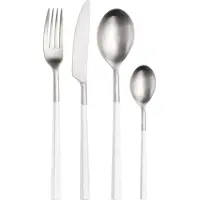 Pintinox Hive Blanc Set de couverts 24 pièces - Acier inoxydable & ABS - Couverts de haute qualité pour la gastronomie