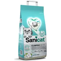 Sanicat White Cotton Fresh 20l Clumping Sand Clair