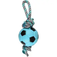 Flamingo Sporty Football Tpr Dog Toy Bleu 12 cm