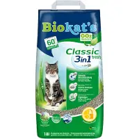 Biokat's 18L Classic Fresh, senteur printanière 3in1 Biokat's Litière pour chat + 40g friandises GimCat offerts !