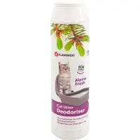 Flamingo Désodorisant pour Litière de Chat - Alpine Fresh - 750 g
