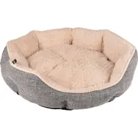 Flamingo Zupo Octogonal Dog Bed Gris 60 x 50 x 17 cm