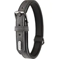 Flamingo Delu Dog Collar Noir 52-62 cm x 30 mm