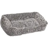 Flamingo Panier Snoozzy Rectangulaire Gris/noir 65x45x15cm