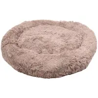Flamingo Lit pour chien , modèle Krems, rond, marron clair, dimensions : 90 cm