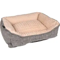 Flamingo Panier rectangulaire pour chien Zupo 50x40x16 cm Gris