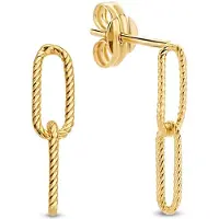 Jackie Boucles d?oreilles Double Links en or jaune 14?carats