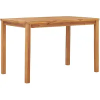vidaXL Table de jardin à manger 120x70x77 cm teck massif
