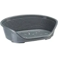 Ferplast Panier pour chien en plastique SIESTA DLX 6 gris foncé 70,5x52x23,5cm FP1pc