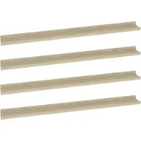 vidaXL Étagères murales 4 pcs chêne sonoma 100x9x3 cm