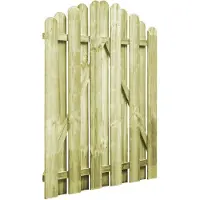 vidaXL Portail de jardin Bois de pin imprégné 100x125 cm