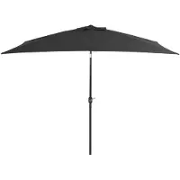 vidaXL Parasol avec mât métallique 300x200 cm Anthracite
