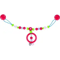 Heimess DAM Heimess Anneau de dentition : PINK PAREL with STREPS L40cm, plastique, avec des clips